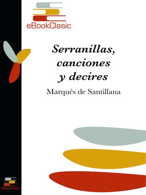 cover image of Serranillas, canciones y decires (Anotado)